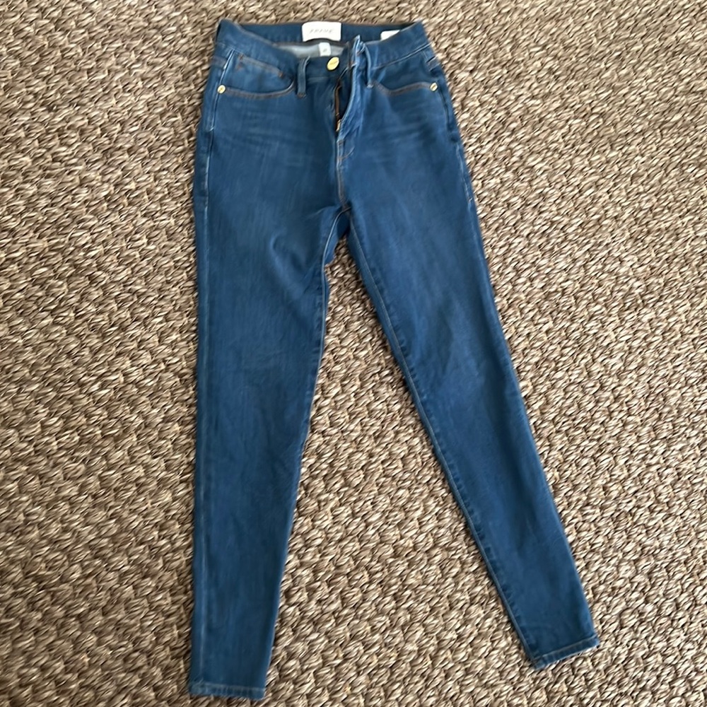 Worn once Frame Le high skinny jeans